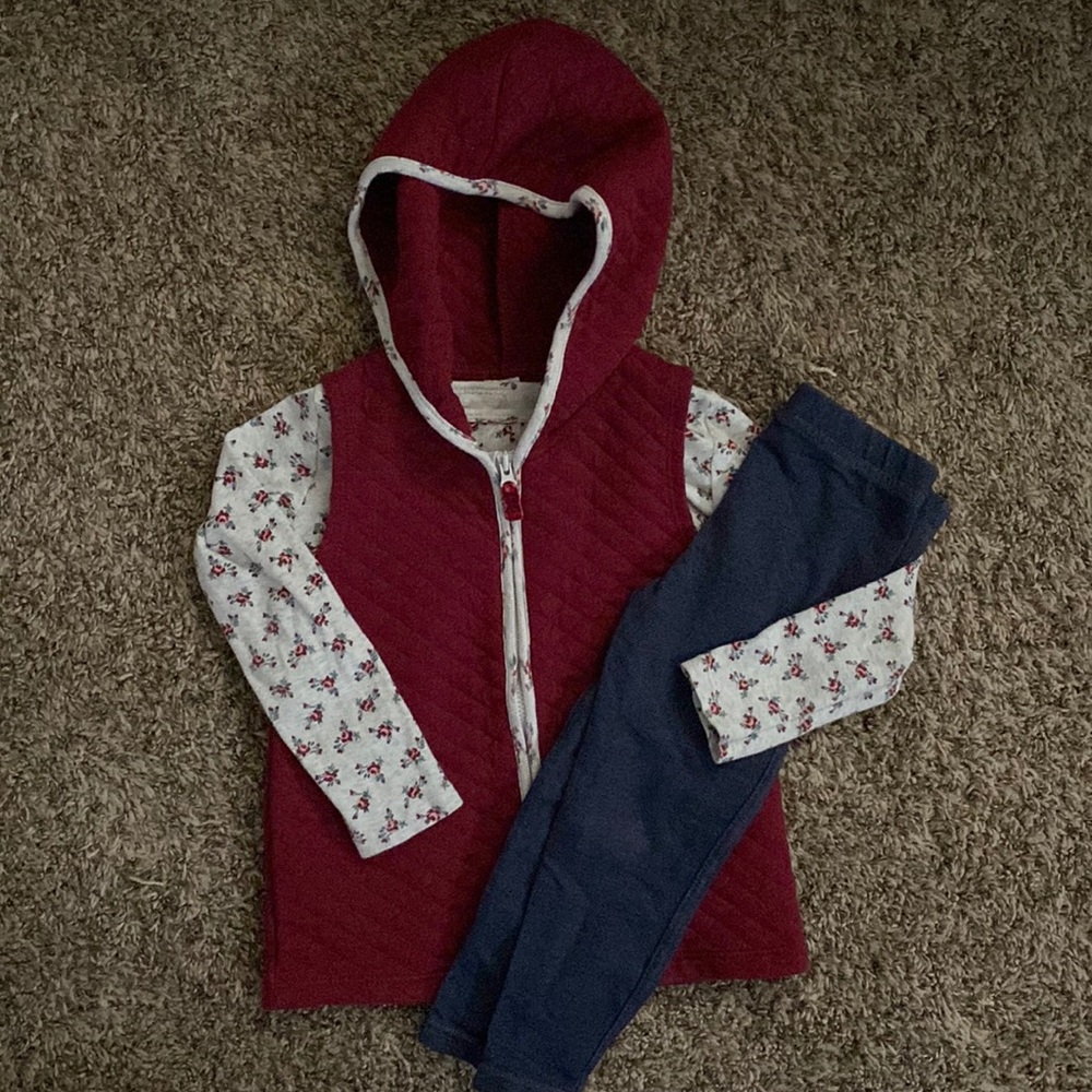 Carter’s 3T 3 Piece Pant & Vest Set